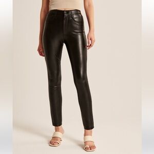 Abercrombie vegan leather skinny pants